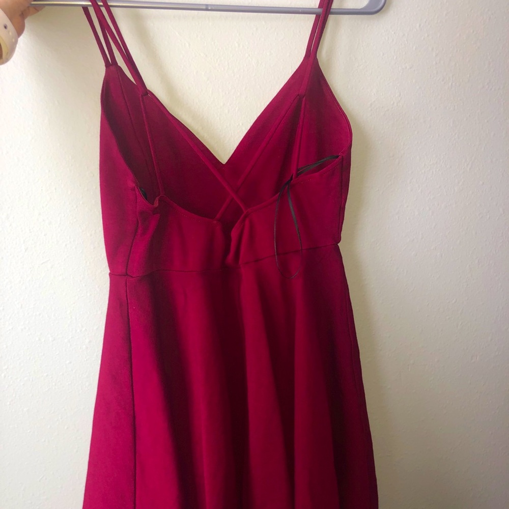 red dress